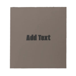 Lägg till text tryckt brun färg bakgrundsskrivning anteckningsblock