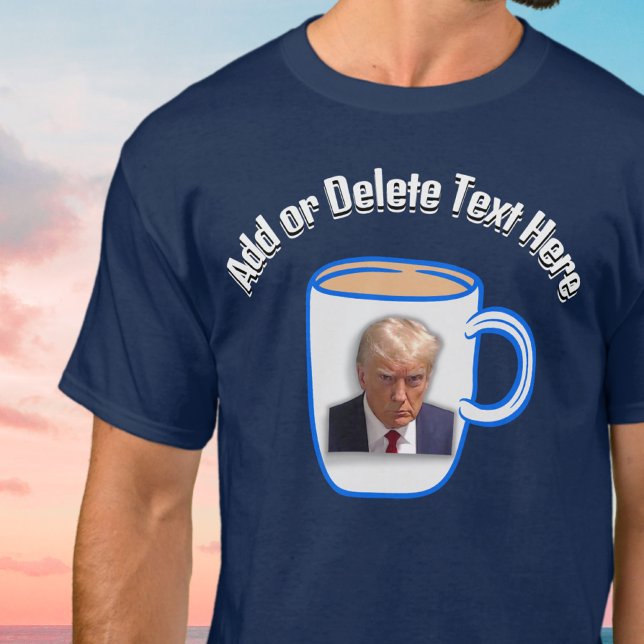 Lägg till texten Donald Trump Mugg Shot USA:s poli T Shirt (Skapare uppladdad)