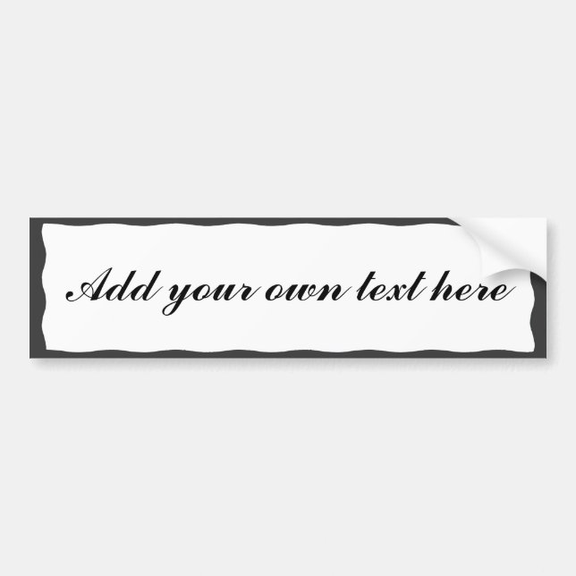 LÄGG TILL TEXTEN HÄR-BUMPER-KLICKA BILDEKAL (Framsidan)