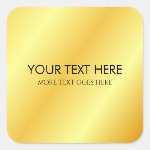 Lägg till textmallen Namn Monogram Anpassningsbar Fyrkantigt Klistermärke