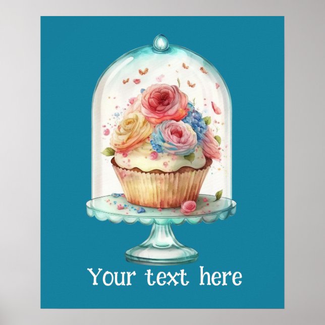 Lägg till textredigering i Cute färskkaka Poster (Framsidan)