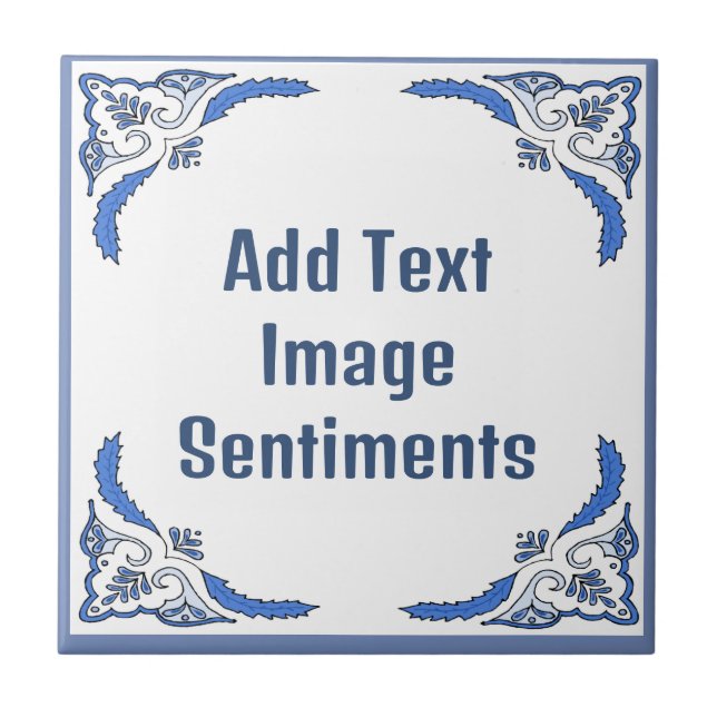 Lägg till textruta, holländsk stil, anpassa kakelplatta (Framsidan)
