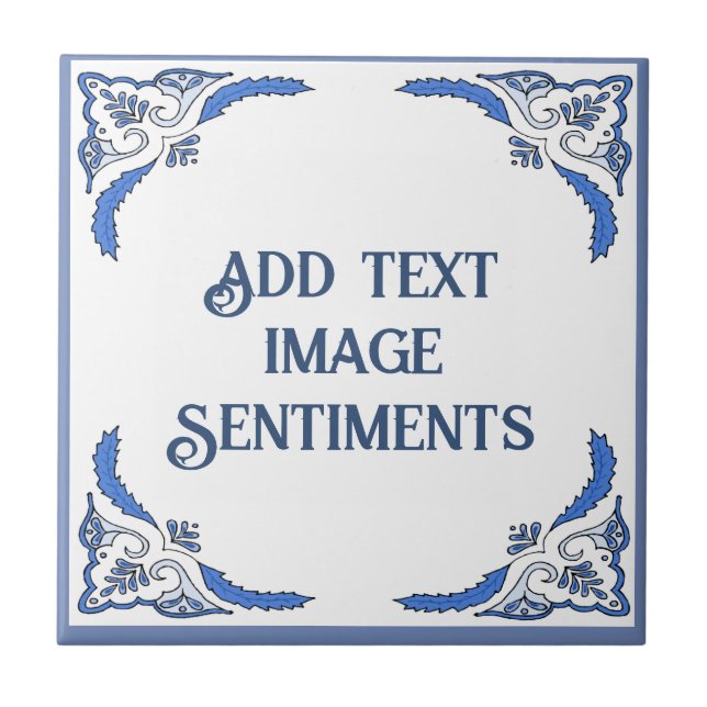 Lägg till textruta, holländsk stil, anpassa kakelplatta (Framsidan)