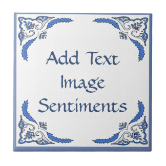 Lägg till textruta, holländsk stil, anpassa kakelplatta