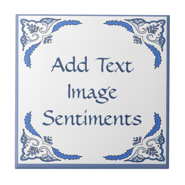 Lägg till textruta, holländsk stil, anpassa kakelplatta (Framsidan)