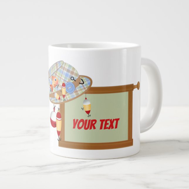 Lägg till textutlämningsjumbo Mugg Jumbo Mugg (Framsida höger)