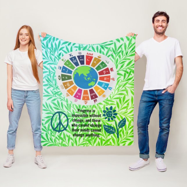 Lägg till Trendig för Personlig av offerttext, föd Fleecefilt (På plats)