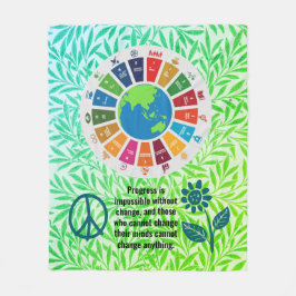 Lägg till Trendig för Personlig av offerttext, föd Fleecefilt