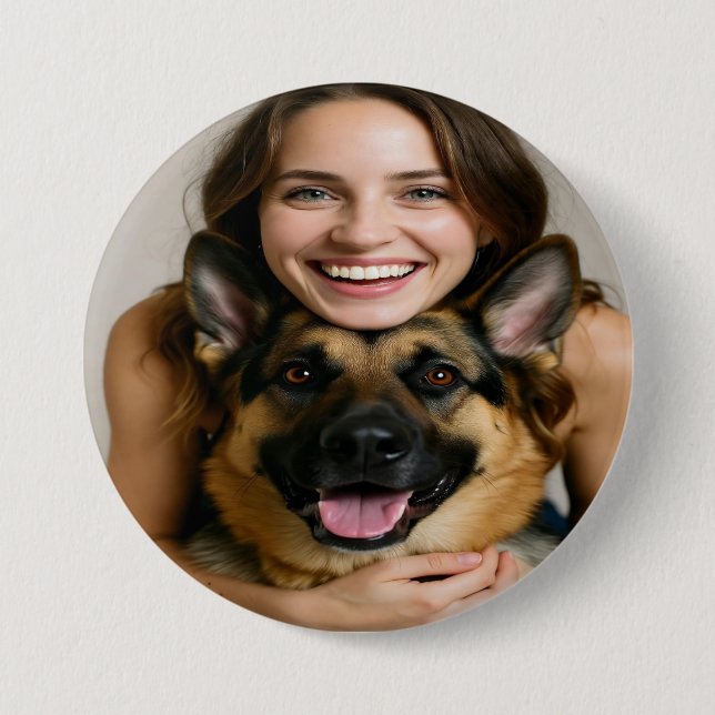 Lägg till tysk schäferhund foto anpassa knapp (Framsida)