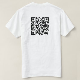 lägg till URL till qr-kod T Shirt