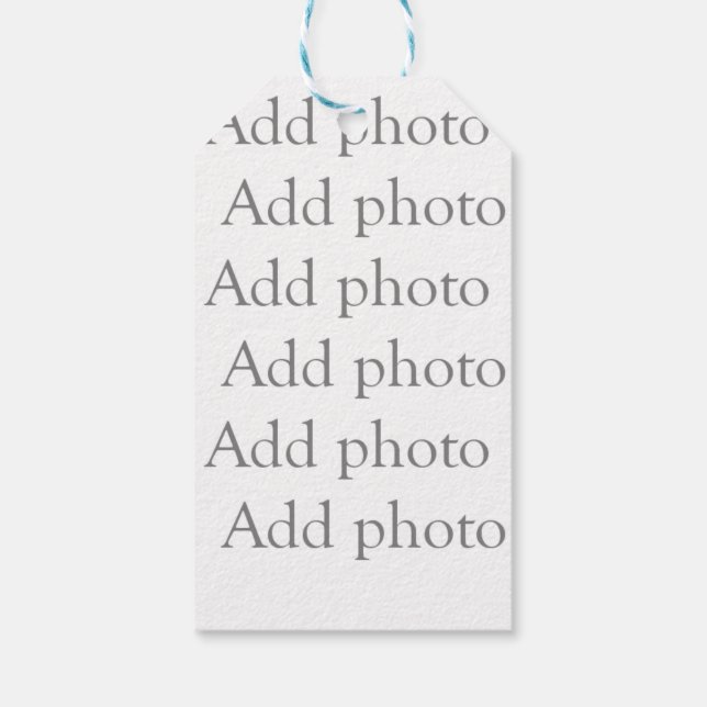 Lägg till vår egen märkre för fotopresenter presentetikett (Baksidan)