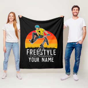 Lägg till världsmästerskapet i Namn BMX Freesty Fleecefilt