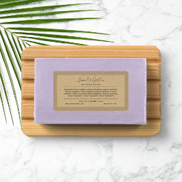 Lägg till varumärkeskalligrafi Ingredients Gräns K Adressetikett