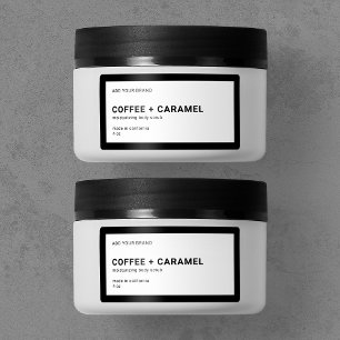 Lägg till varumärkets moderna, minsta redigerbara  adressetikett