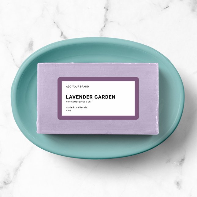 Lägg till varumärkets moderna, minsta redigerbara  adressetikett (Skapare uppladdad)