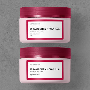 Lägg till varumärkets moderna, minsta redigerbara  adressetikett