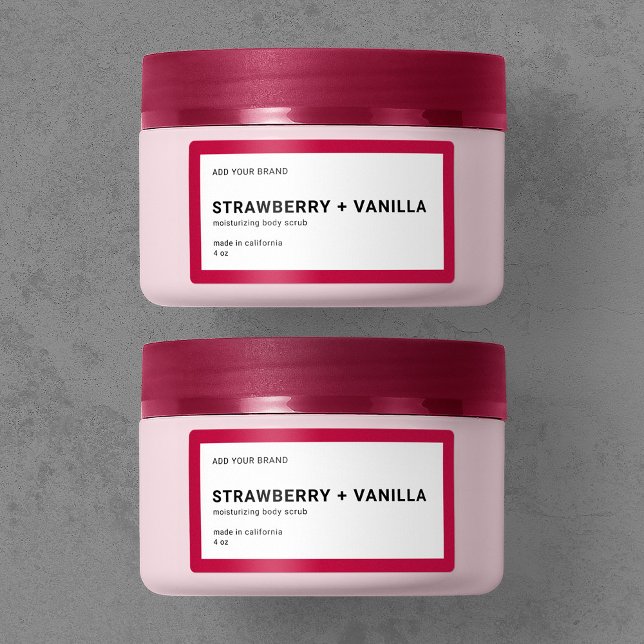 Lägg till varumärkets moderna, minsta redigerbara  adressetikett (Skapare uppladdad)