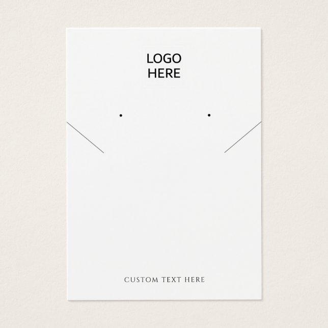 Lägg till Visning för  av berättarröst för Logotyp Visitkort (Framsidan)