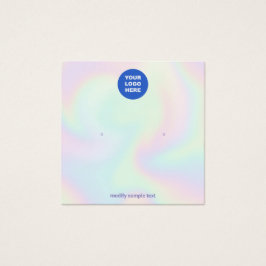 Lägg till Visning för  av Logotyp-holografisk stud Fyrkantigt Visitkort