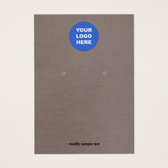 Lägg till Visning för avläsning av Logotyp Visitkort (Framsidan)