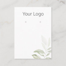 Lägg till Visning för enkel Grey Earring- för Logo