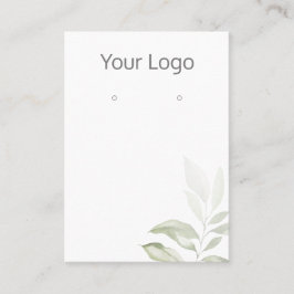 Lägg till Visning för enkel Grey Earring- för Logo Visitkort