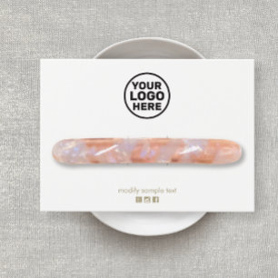 Lägg till Visning för enkelt anpassat Logotyp Hair Visitkort