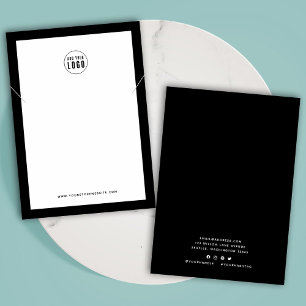 Lägg till Visning för Logotyp Anpassningsbar Gräns Visitkort