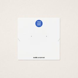 Lägg till Visning för Logotyp och berättarröst Fyrkantigt Visitkort