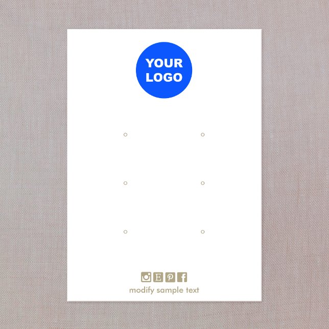 Lägg till Visning för Logotyp tre Hål Visitkort (Skapare uppladdad)