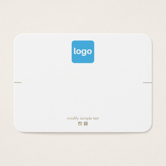 Lägg till Visning för Necklace Bracelet-Logotyp Visitkort (Framsidan)