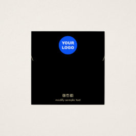 Lägg till Visning för Necklace-Logotyp med oformat Fyrkantigt Visitkort