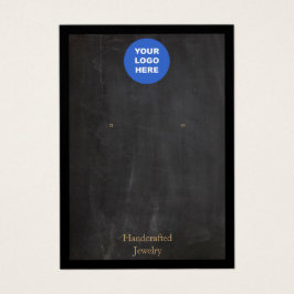 Lägg till Visning för svart, rustisk avläsning av  Visitkort