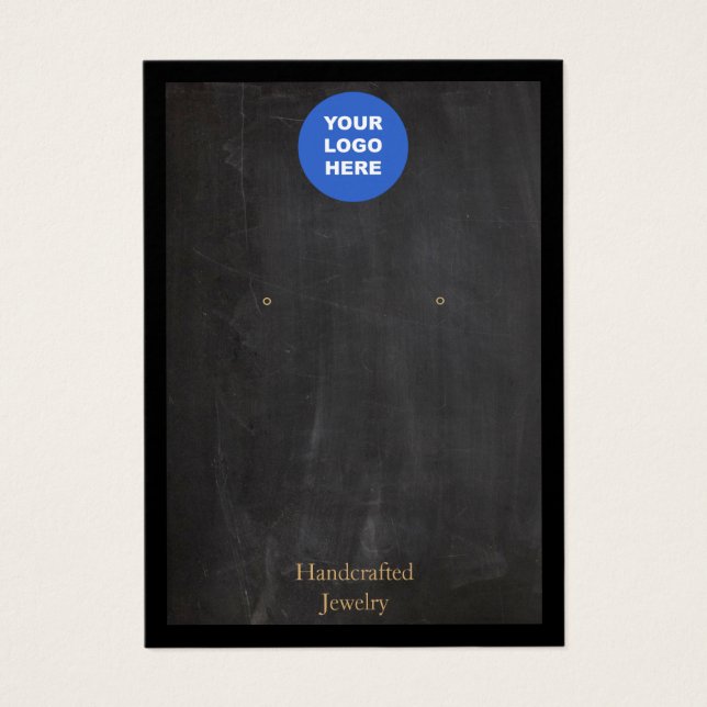 Lägg till Visning för svart, rustisk avläsning av  Visitkort (Framsidan)