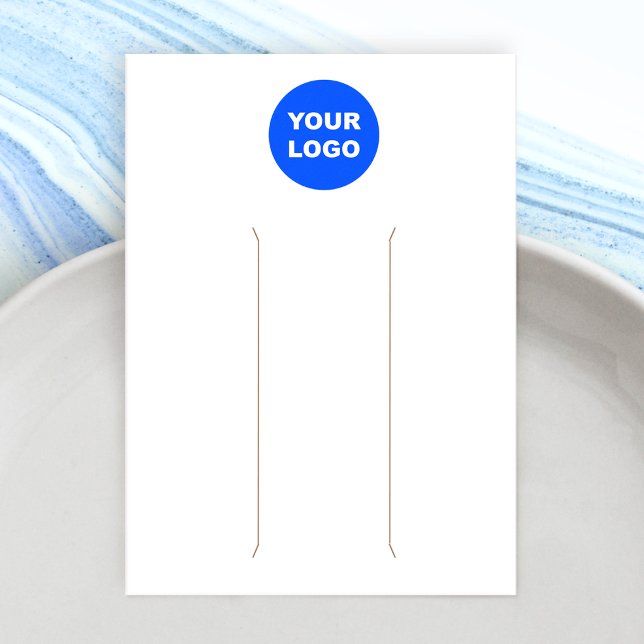 Lägg till Visning för vit Logotyp-klipp Visitkort (Skapare uppladdad)