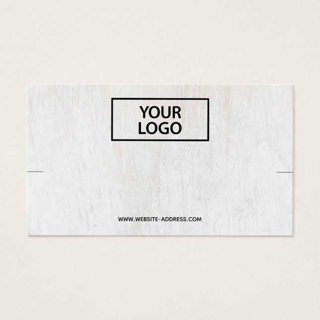 Lägg till Visning för Weasted White Wood Bracelet  Visitkort (Framsidan)