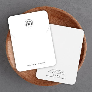 Lägg till Visningen för minimal Necklace-Logotyp Visitkort