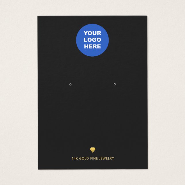Lägg till Visningen Guld Diamond för svart avläsni Visitkort (Framsidan)