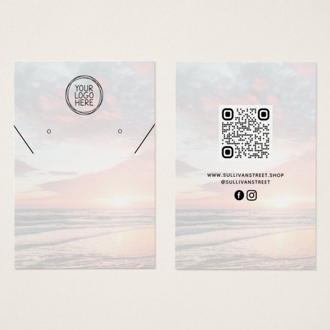 Lägg till Visningen QR- för QR-avläsningar i Logot Visitkort (Framsida & baksida)