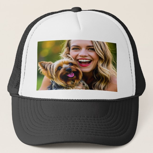 Lägg till Yorkshire Terrier-foto Personalisera Keps (Framsida)