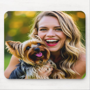Lägg till Yorkshire Terrier-foto Personalisera Musmatta
