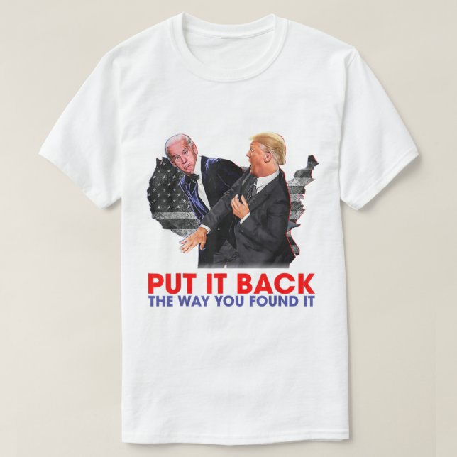 Lägg tillbaka den på det sätt du hittade den på... t shirt (Design framsida)