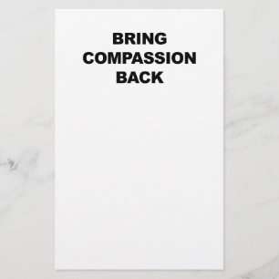 Lägg tillbaka kompassion brevpapper