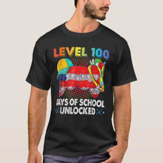 Lägg upp det på nivå 100 dagar med olåst videospel t shirt