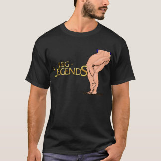 Lägga benen på ryggen av legendT-tröja (den stora T-shirt