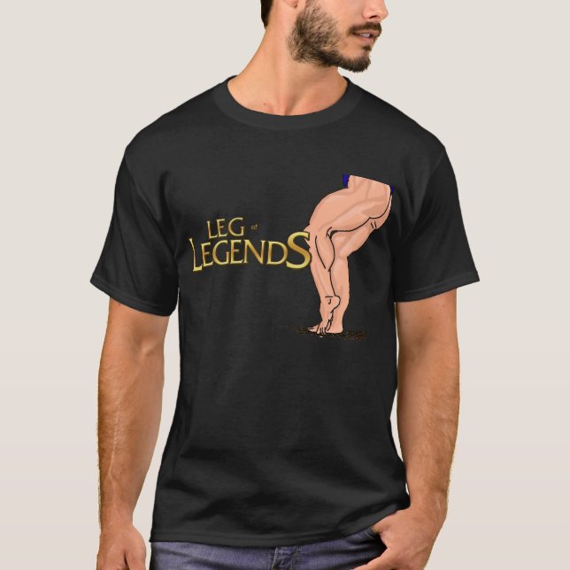 Lägga benen på ryggen av legendT-tröja (den stora T-shirt (Framsida)