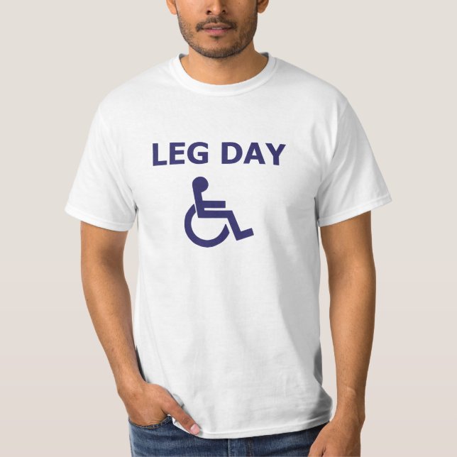 Lägga benen på ryggen dagen t shirt (Framsida)