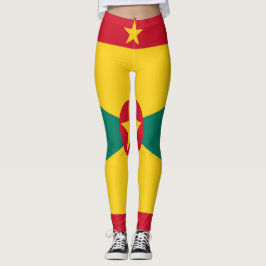 Lägga benen på ryggen för Grenada flagga Leggings