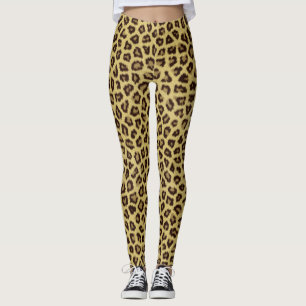Lägga benen på ryggen för jaguarpälsmönster leggings