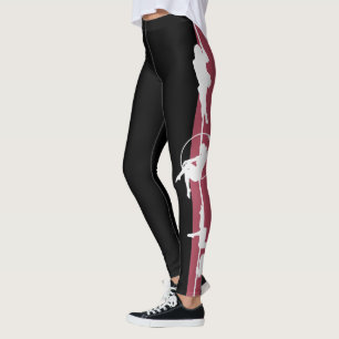 Lägga benen på ryggen för Pole Leggings